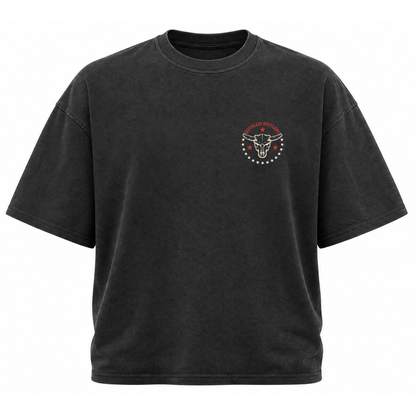 KISS MY BOOTS OVERSIZED T-SHIRT | Acid Black
