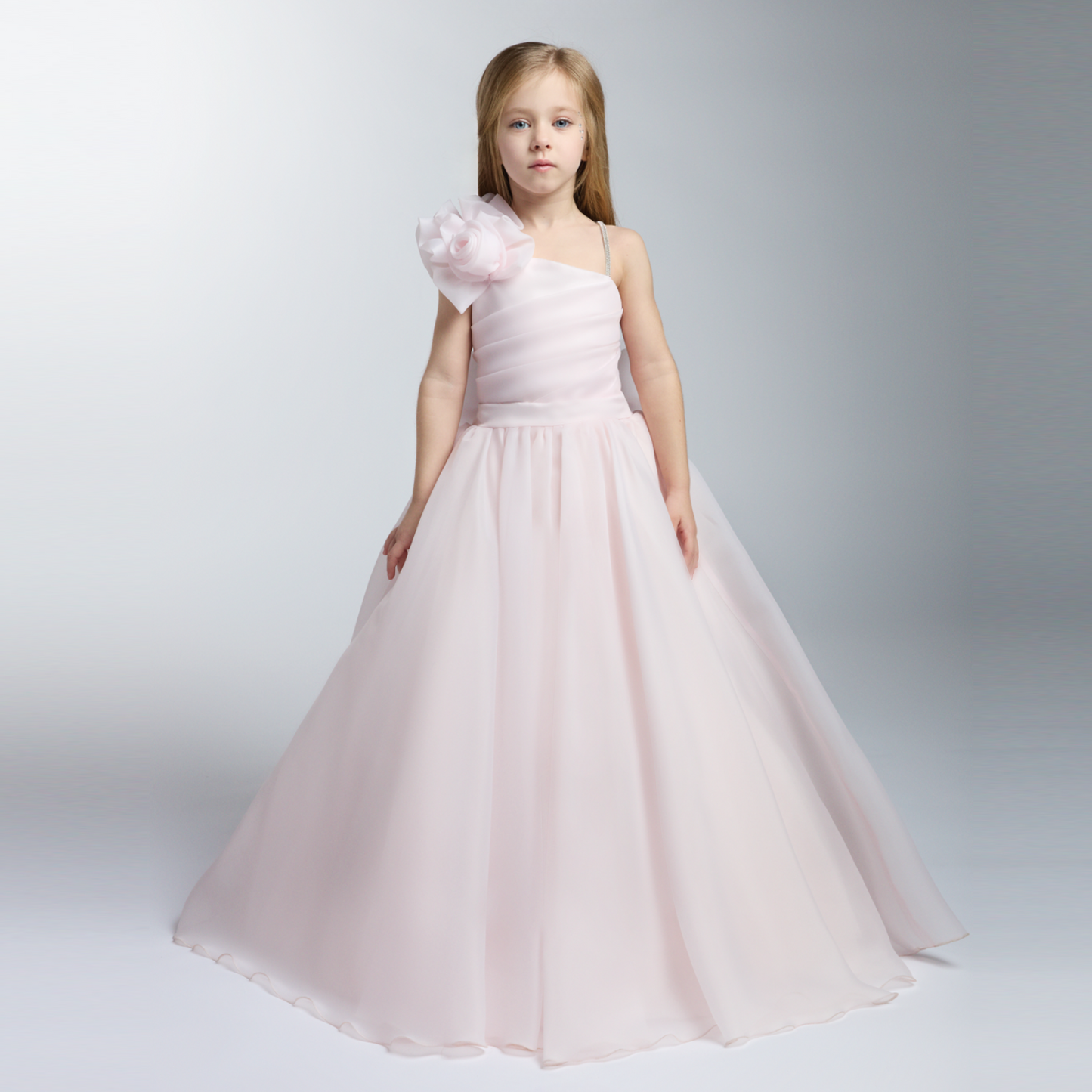 Robe de soirée élégante pour filles Majestic Bloom