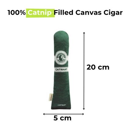 Cigare en toile 100 % herbe à chat/vigne argentée