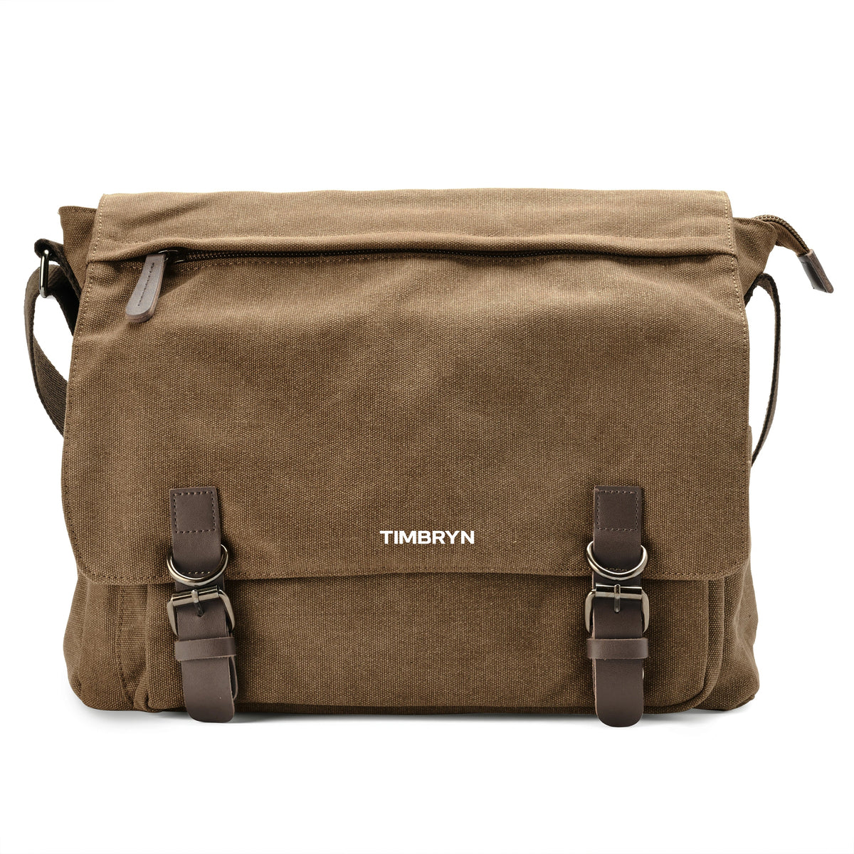 Premium Canvas & Leather Messenger Bag  | Vintage Crossbody Satchel