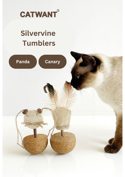 Jouets culbuto Silvervine – Canari / Panda
