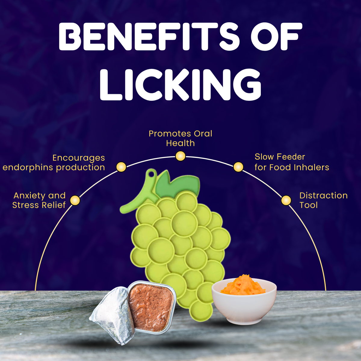 Crispy Grapes™ Lick Mat & Spatula