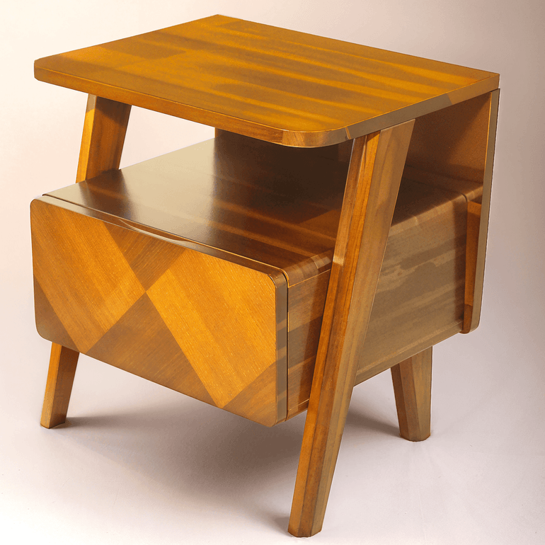 Rum Nightstand with drawer