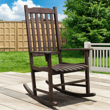 Chaise à bascule en bois Tranquillo Oasis pour patio, porche ou intérieur