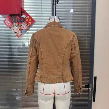 Gilet à lacets et encolure à brides pour femme, coupe ajustée