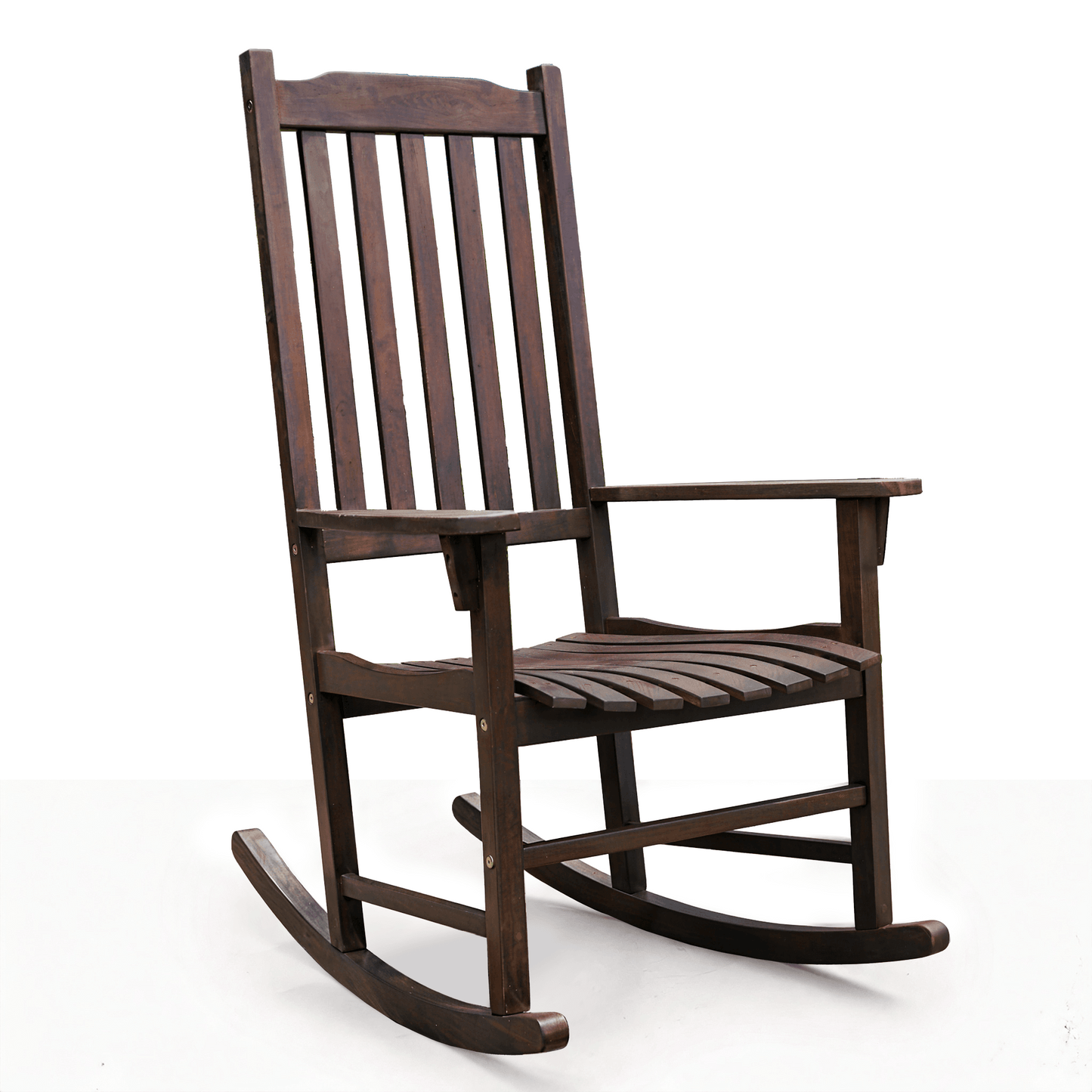 Chaise à bascule en bois Tranquillo Oasis pour patio, porche ou intérieur