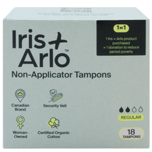 Tampons sans applicateur 100 % coton biologique – Régulier