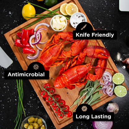 Classic Large Wood Reversible Cutting Board