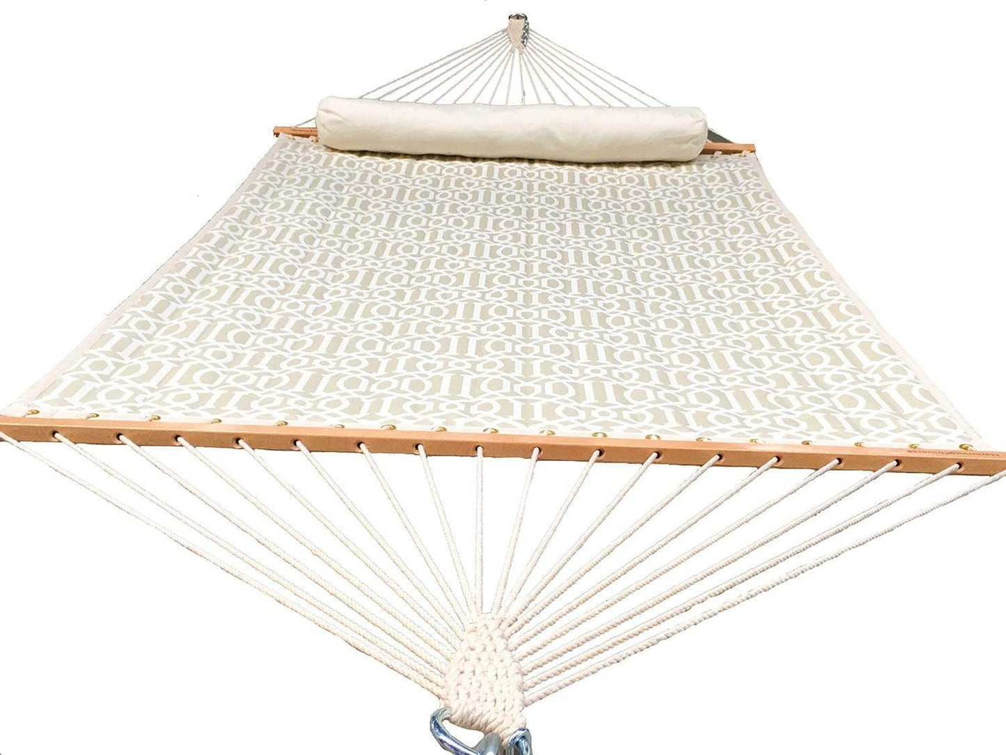 Hamac matelassé de luxe avec support en bambou