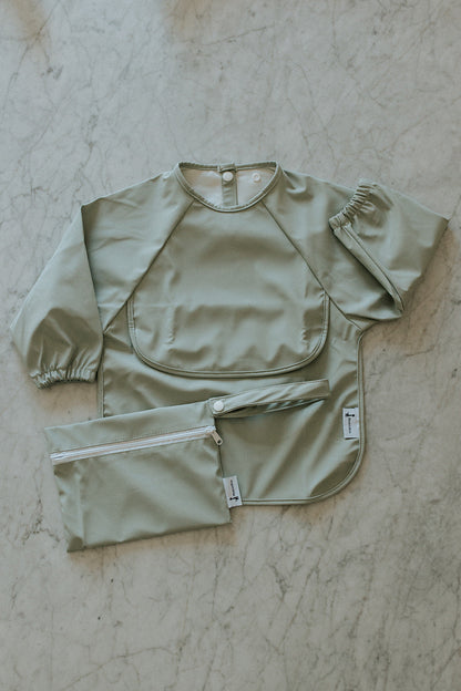 Bavette imperméable à manches longues avec poche | 6-24 mois