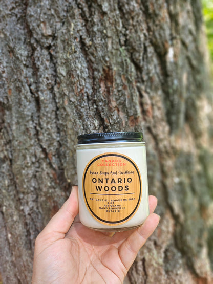 Bougie de Soja Bois d'Ontario - 8 oz