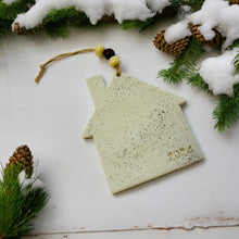 Ornement de Noël 2025 pour une nouvelle maison, fait à la main en argile et sable de plage de la Nouvelle-Écosse