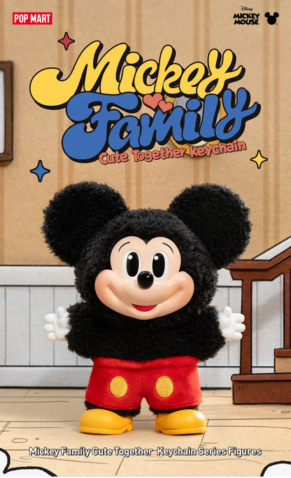 Figurines porte-clés Mickey Famille Mignons Ensemble