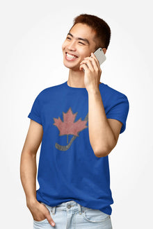 T-shirt vintage Canada feuille d'érable – T-shirt graphique vieilli pour jeunes fans de hockey