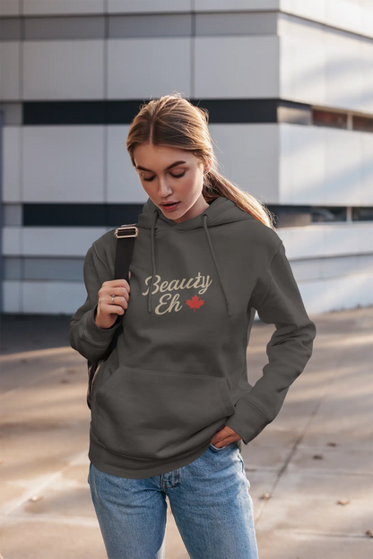 Chandail à capuchon Beauty Eh Canadian - Molleton à capuche Pride à la feuille d'érable - Vêtements de fête du Canada pour femmes - Molleton à capuchon doublé en polaire confortable