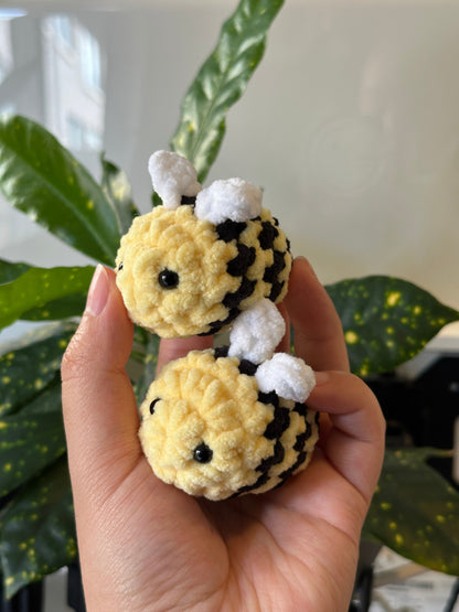 Crochet Mini Bee Keychain Pattern PDF Download Beginner Friendly