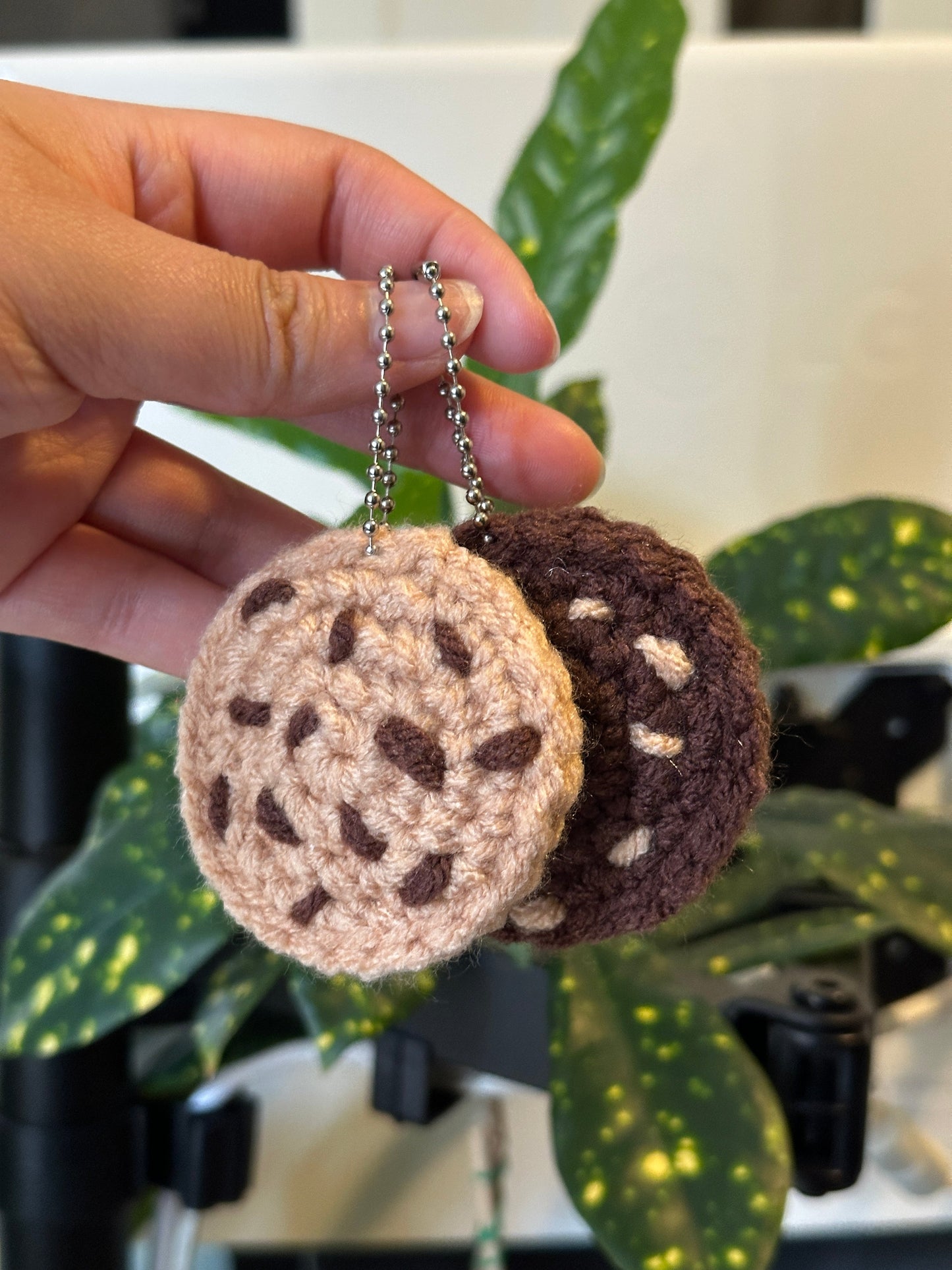 Handmade Crochet Cookie Keychain – Cookie Charm