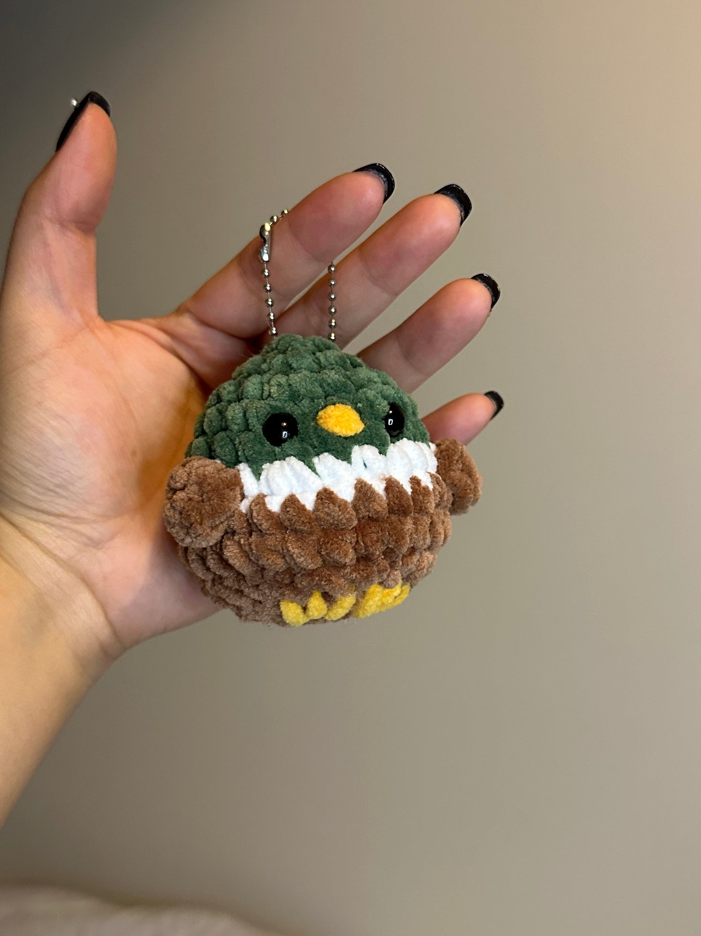 Handmade Crochet Chick/Chicken Keychain - Bird Charm