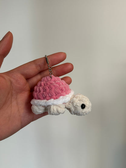 Handmade Crochet Turtle Keychain – Turtle Charm