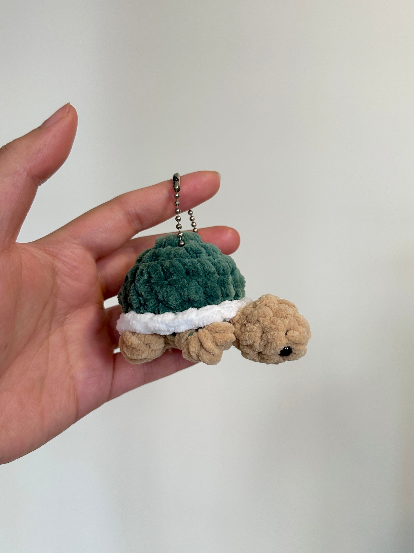 Handmade Crochet Turtle Keychain – Turtle Charm