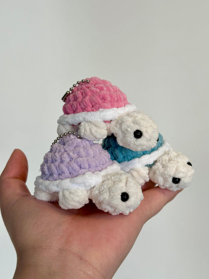 Handmade Crochet Turtle Keychain – Turtle Charm