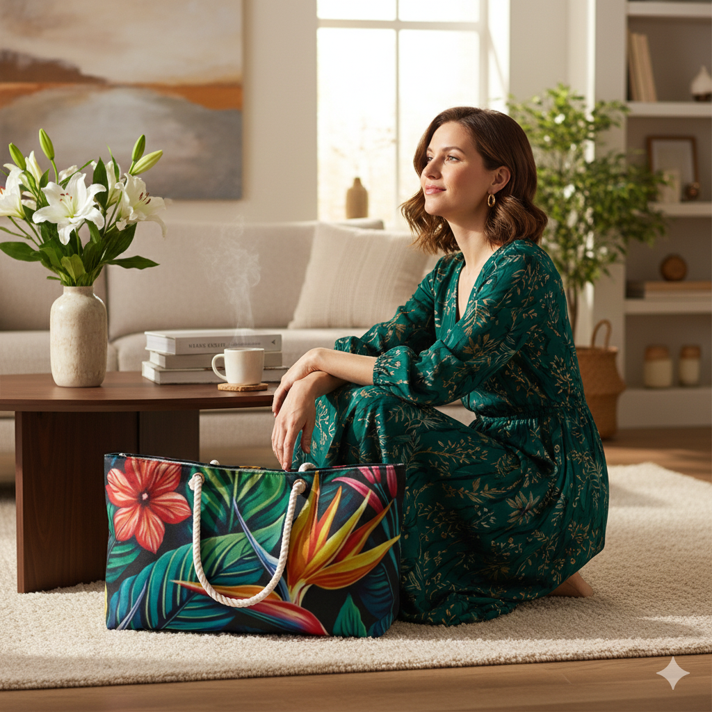 Sac de voyage Tropical Hibiscus Floral | Feuilles d'Oiseau de paradis, Grand sac fourre-tout