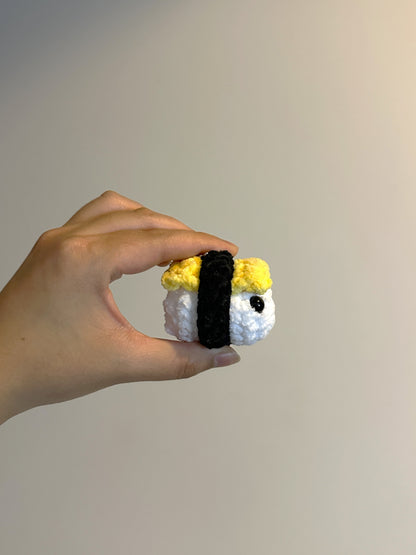 Crochet Musubi Keychain: Handmade Rice Ball Charm