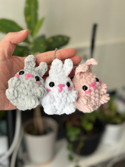 Crochet Bunny Keychain Pattern PDF Download Beginner Friendly