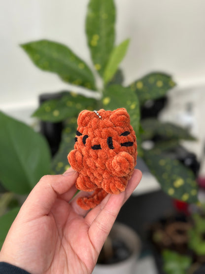 Crochet Cat Keychain Pattern PDF Download Beginner Friendly