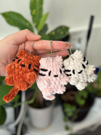 Handmade Crochet Cat Keychain – Cute Kitten Charm