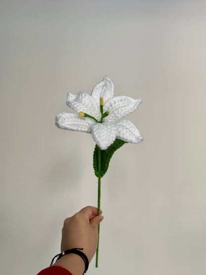 Handmade Crochet Lilies (Oriental Lily, Multi-coloured flowers)