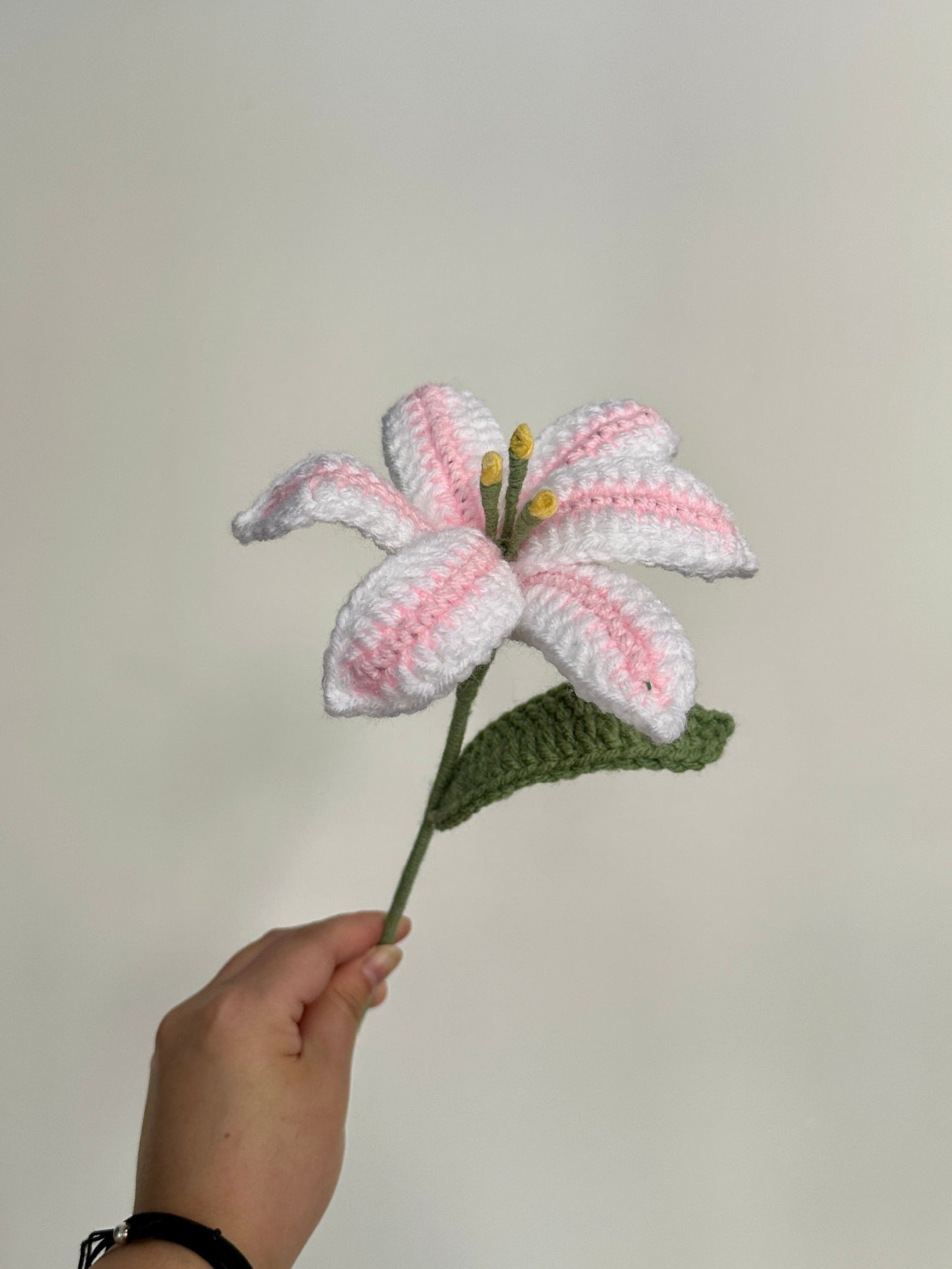 Handmade Crochet Lilies (Oriental Lily, Multi-coloured flowers)