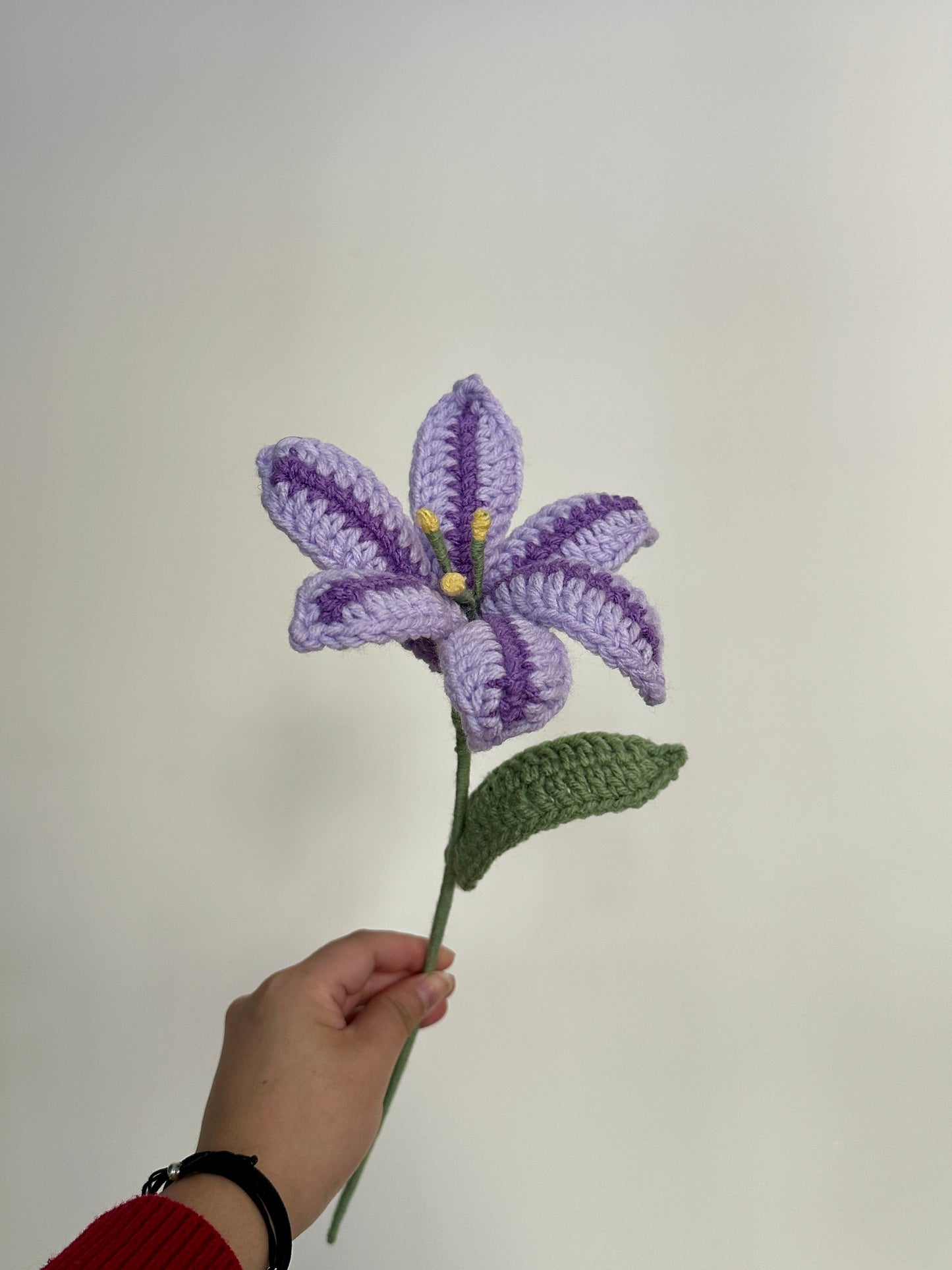 Handmade Crochet Lilies (Oriental Lily, Multi-coloured flowers)