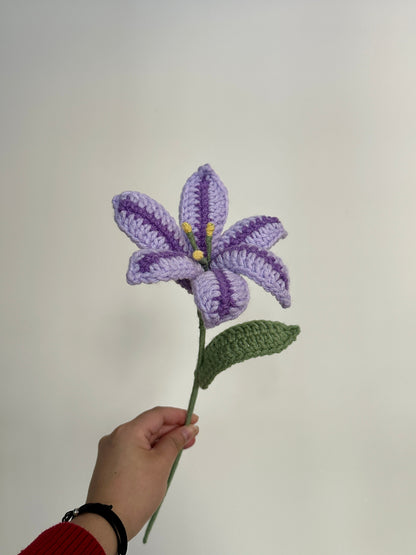 Handmade Crochet Lilies (Oriental Lily, Multi-coloured flowers)