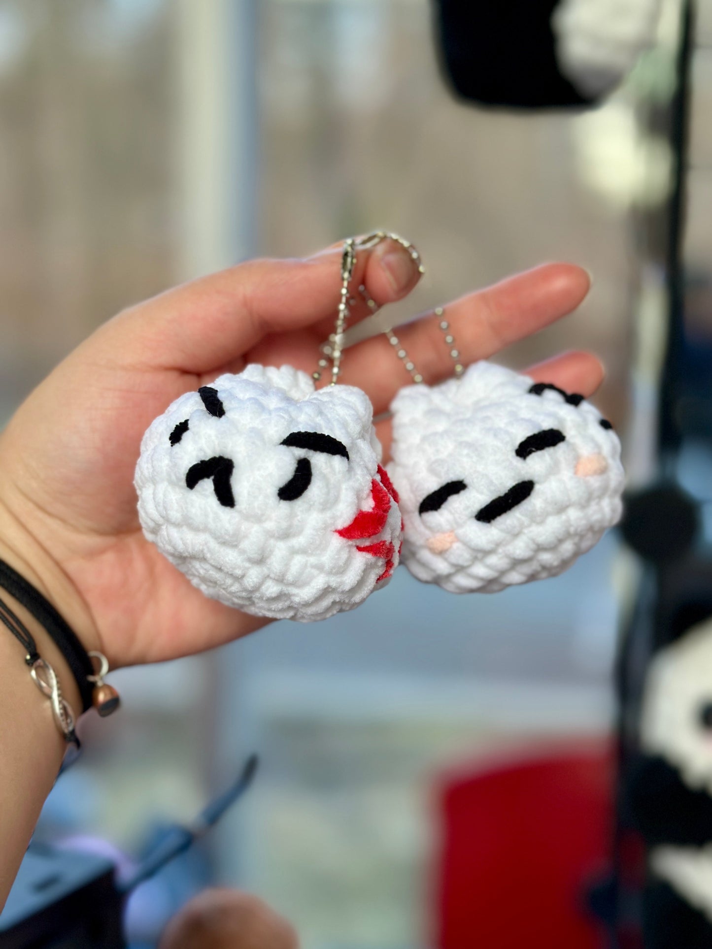 Crochet Emotional Bao Keychain (Dumpling/Steamed Bun/Siopao)