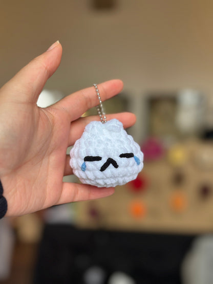Crochet Emotional Bao Keychain (Dumpling/Steamed Bun/Siopao)