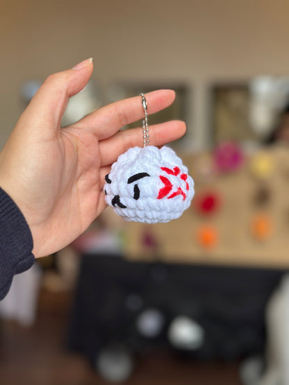 Crochet Emotional Bao Keychain (Dumpling/Steamed Bun/Siopao)