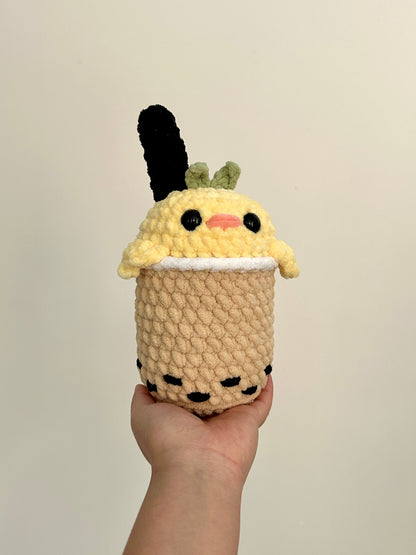 Crochet Chick Boba Plushie Pattern PDF Download (Beginner-Intermediate)