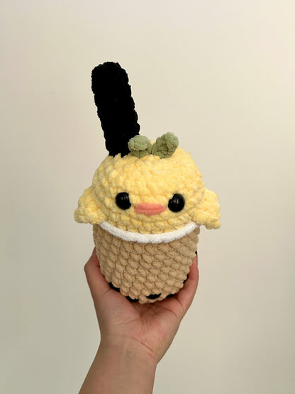 Handmade Crochet Chick Boba Plushie