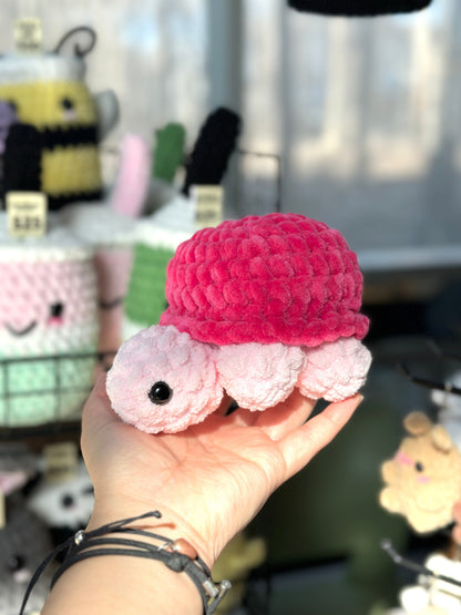 Crochet Turtle Plushie: Handmade Sushi Turtle Toy