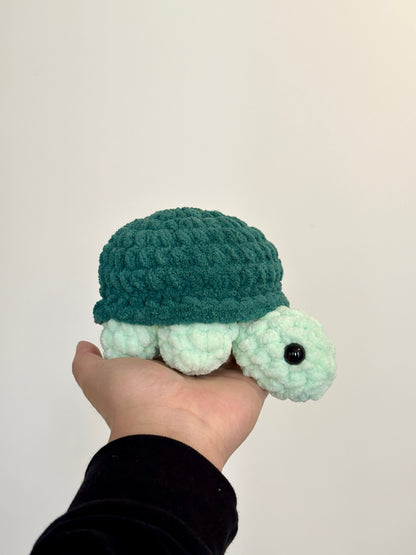 Crochet Turtle Plushie: Handmade Sushi Turtle Toy