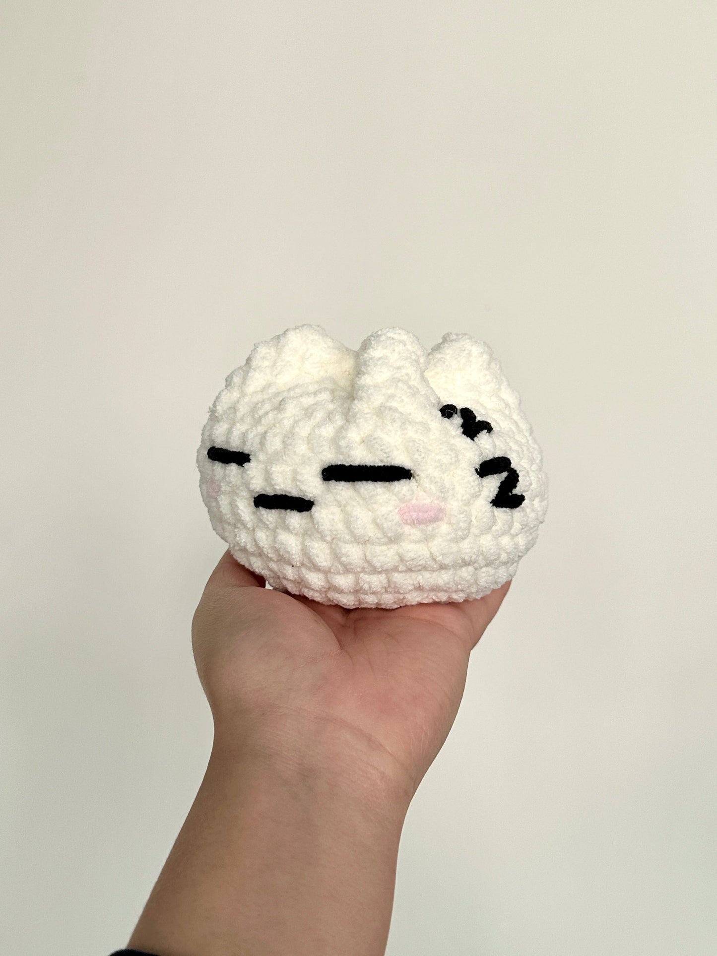 Crochet Emotional Bao Plushie (Dumpling/Steamed Bun/Siopao)