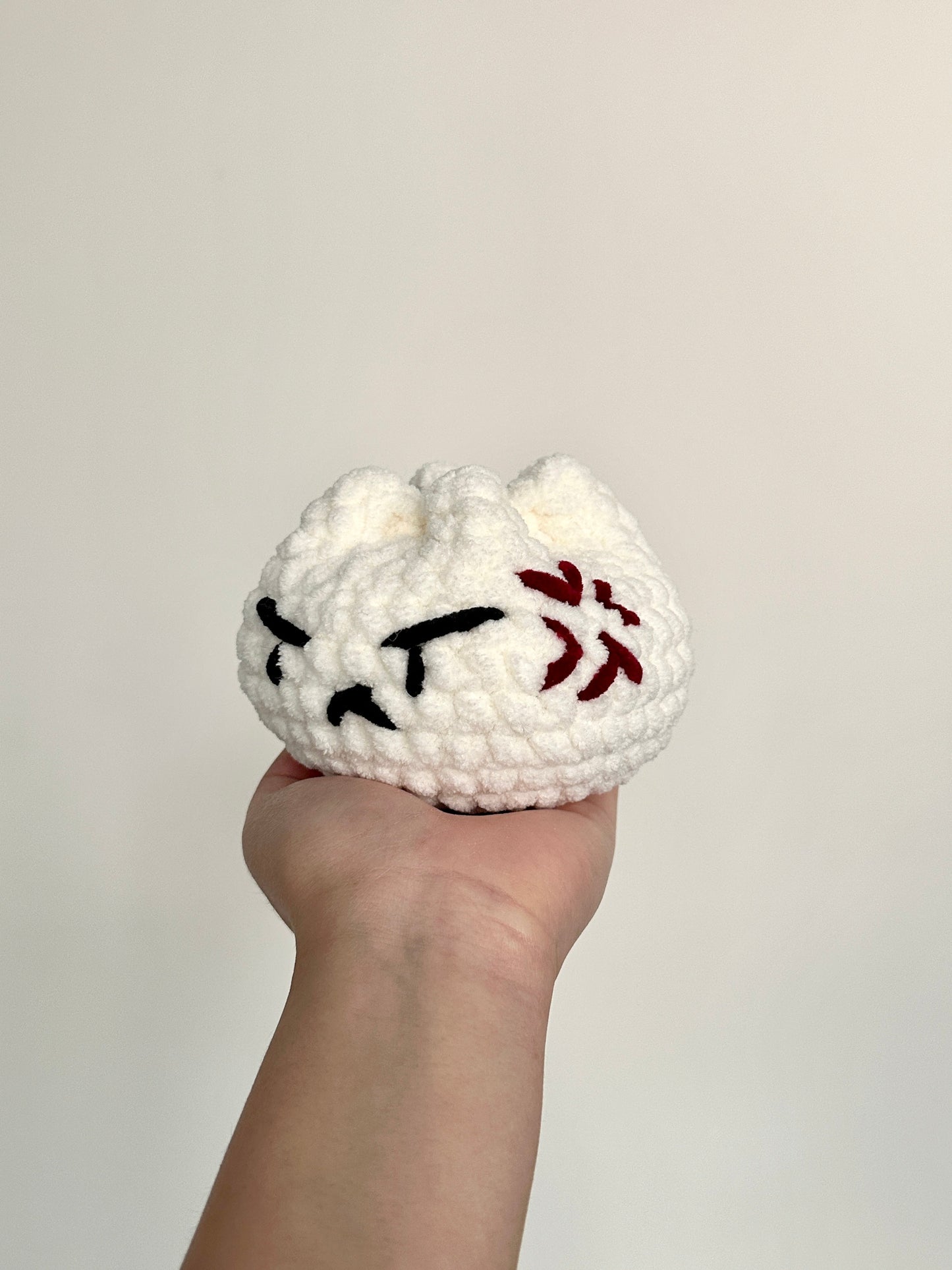 Crochet Emotional Bao Plushie (Dumpling/Steamed Bun/Siopao)
