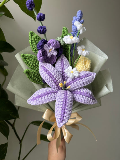 Mother's Day Crochet Flower Bouquet: Ready-made and Wrapped