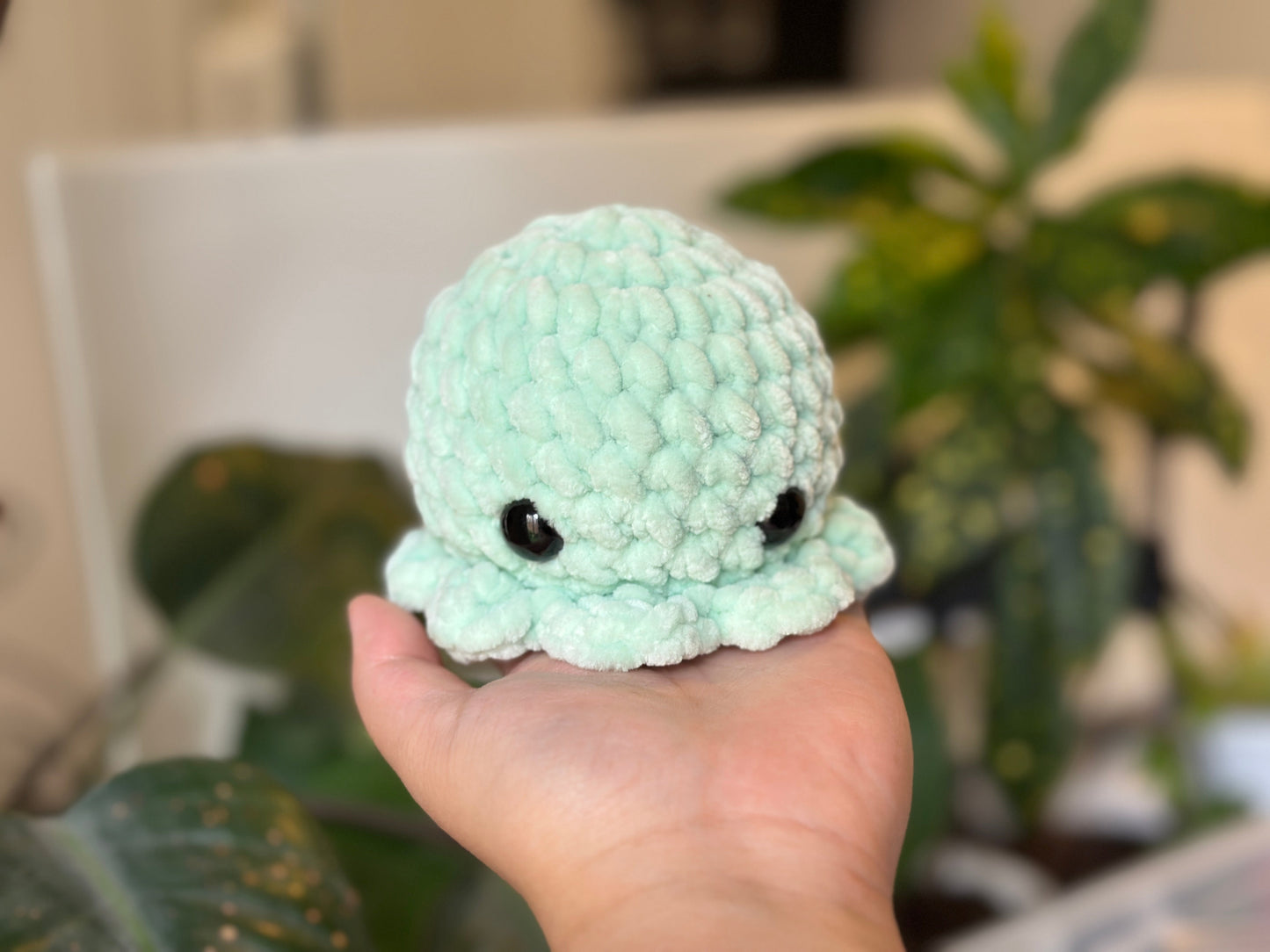 Handmade Crochet Octopus Plushie (Desk/Car Accessory)