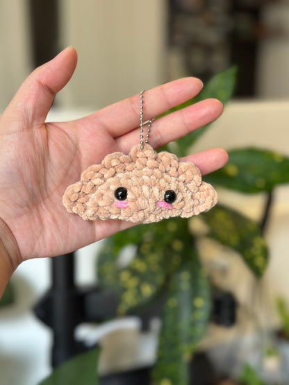 Crochet Empanada/Dumpling Keychain (Gyoza/Jamaican Patty/Pierogie)