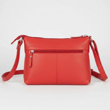 Sac bandoulière multi-poches Greenwood Leather. Sac à main en cuir grainé de qualité supérieure