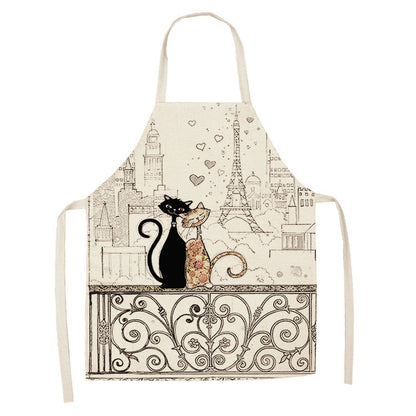 Tablier de chat mignon style dessin animé européen et américain