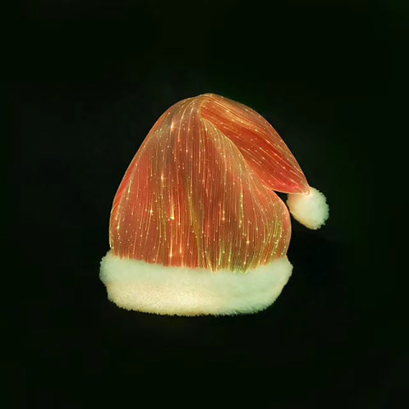 LED Glowing Christmas Hat - Colorful Light-Up Holiday Party Hat