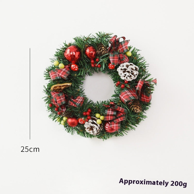Christmas Garland Bow Christmas Door Hanging Window Decoration Christmas Decorations